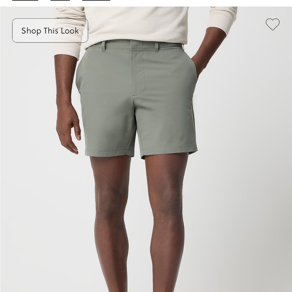 J Crew Factory NWT Men's 7” tech flat Front Shorts - (size 33)